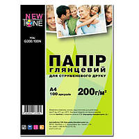 Фотобумага NewTone глянцевая 200г/м2 А4 100л (G200.100N)