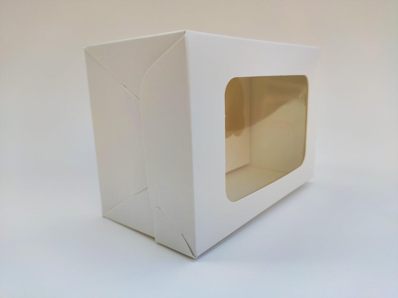 Коробка на 2 капкейки з віконцем, 160*110*85