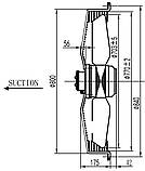 Вентилятор осьовий MaEr YWF 6D-710-S (промисловий вентилятор), фото 3