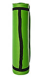 Килимок для йоги та фітнесу, MS 2608-27, NBR (спінений каучук), 181×61×1 см, з ременем-стійкою, різн. кольори спенений каучук;, Зелений, фото 3