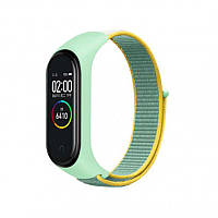 Ремінець BeCover Nylon Style для Xiaomi Mi Smart Band 5/Mi Smart Band 6 Green/Yellow (705420)
