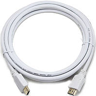 Кабель Cablexpert (CC-HDMI4-W-6) HDMI-HDMI v.1.4, вилка/вилка 1.8 м White