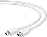 Кабель Cablexpert (CC-HDMI4-W-6) HDMI-HDMI v.1.4, вилка/вилка 1.8 м White, фото 2