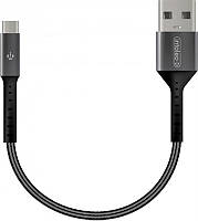 Кабель Intaleo CB0 USB - micro USB (M/M), 0.2 м, Black/Grey (1283126495632)