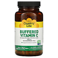 Буферизованный витамин С Country Life "Buffered Vitamin C" улучшенный, 500 мг (250 таблеток)