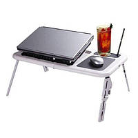 Підставка LD 09 E-TABLE, Столик-підставка для ноутбука, Складаний столик для сніданків, Стіл з вентилятором! BEST