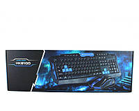 Клавіатура KEYBOARD HK-8100, Ігрова радіо клавіатура і мишка в комплекті, Бездротова миша і клавіатура! BEST