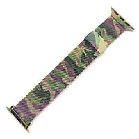 Ремешок Milanese Loop Strap для Apple Watch 38 / 40mm Green Camo