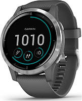 Смарт-часы Garmin Vivoactive 4 Shadow Grey with Silver Hardware (010-02174-03)