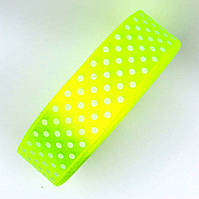 Стрічка в горох 2,5 см шартрез