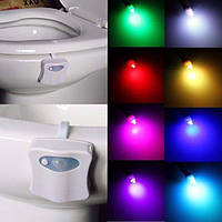 Автономная цветная Led подсветка для унитаза с датчиком движения и света TOILET Light Bowl! BEST