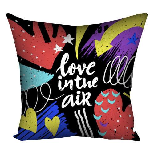 Подушка габардинова з принтом Love in the air 30x30 см (3P_18L071)