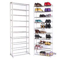 Органайзер, полка для обуви Amazing Shoe Rack металлическая на 30 пар! BEST