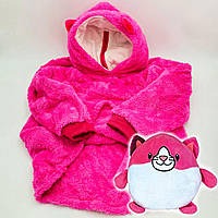 Детский плед с капюшоном и рукавами / толстовка Huggle Pets Hoodie Розовый! BEST