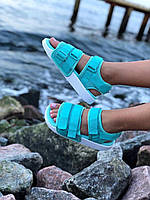 Сандали женские голубые Adidas Adilette Sandal Mint (04275)