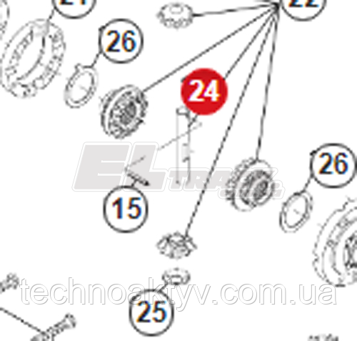 000.215050 Dana Spicer Шкворень / Болт