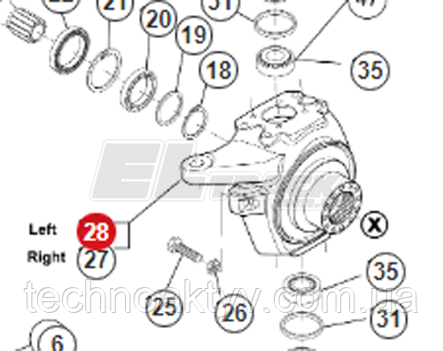 000.3765935M1 Dana Spicer Перемикач / Кросовер / кермо