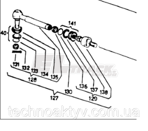 000.411308 Dana Spicer Рульова тяга у зборі