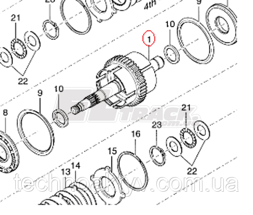 176-3288 Caterpillar Вал шестерні Выходной вал для трансмиссии / вал с корзиной