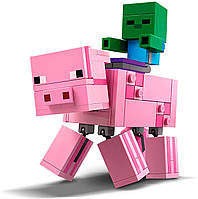 Конструктор LEGO Minecraft Свиня і Малюк-зомбі 159 деталей (21157), фото 3