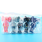 Набір із 5 фігурок Кавс (KAWS) ігрові статуетки для дітей — 8 см висота (l_10629), фото 3