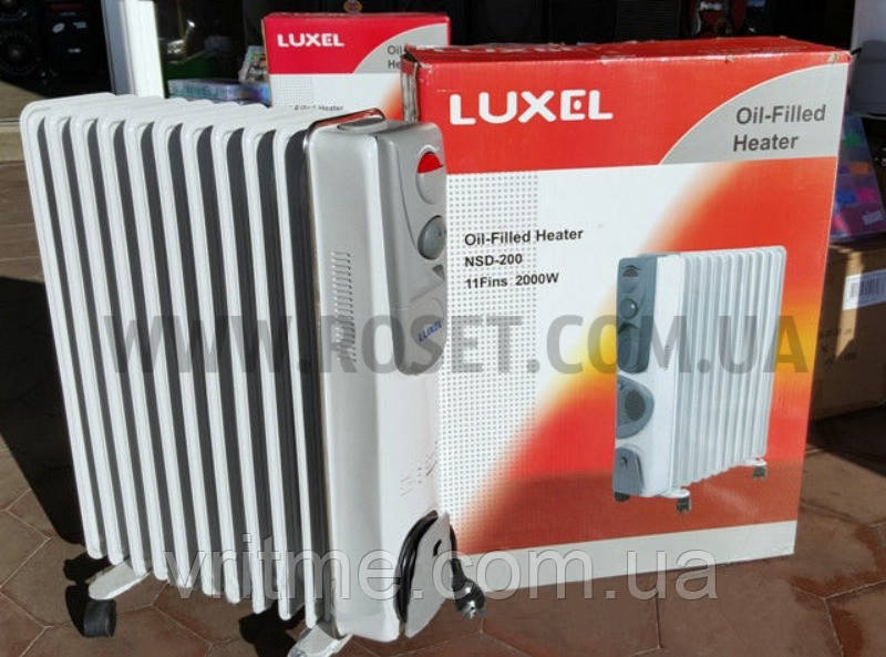 Оливний нагрівач — Luxel Oil-Filled Heater Nsd-200 11 Fins 2000W