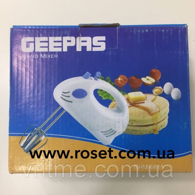 Ручний кухонний міксер Geepas — GHM 6615.