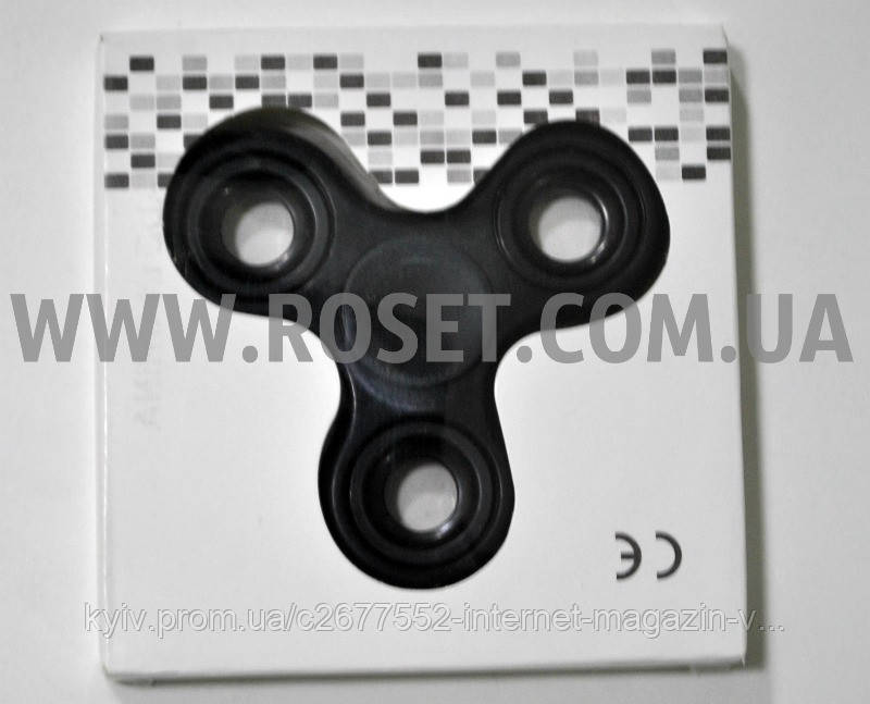 Спінер класичний — Fidget Spinner — 3 пелюстки (чорний)