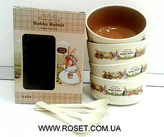 Набір дитячих тарілок Wonderful Life Bobby Rabbit (4 шт.)