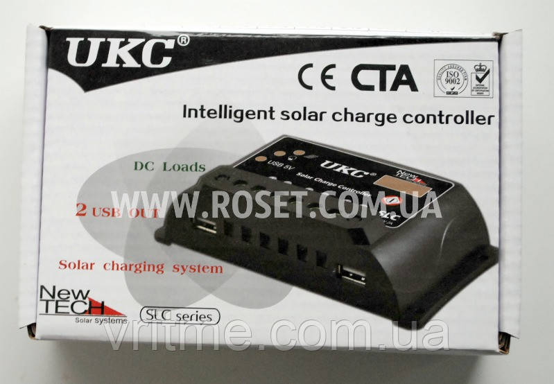 Контролер для сонячної батареї UKC SLC-30A