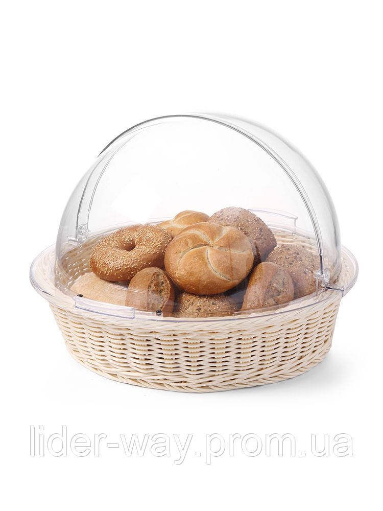 Кошик для хліба і булочок з кришкою кругле Hendi 426951