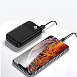 Повербанк Usams US-CD98 10000 mAh з QC3.0 (Чорний), фото 6