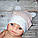 Хлопковая шапочка в роддом для новорожденных, фото 2