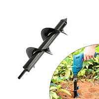 Популярний! Бур садовий земляний для дрилі, спіральне свердло 10x30см - Краща якість тільки на Nukleon.com.ua