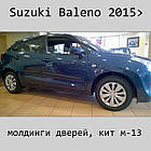 Молдинги на двері для Suzuki Baleno 2015+