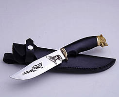 Мисливський ніж "Чорний вовк" зі сталі 40Х13 ручної роботи