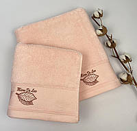 Набор полотенец 2 шт Micro Cotton De Lux Розовый