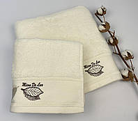 Набор полотенец 2 шт Micro Cotton De Lux Кремовый