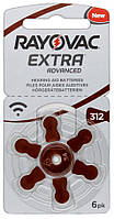 Батарейки  RAYOVAK Extra Aavanced Zinc air 1,4V ZA312/PR41 (105mAH)