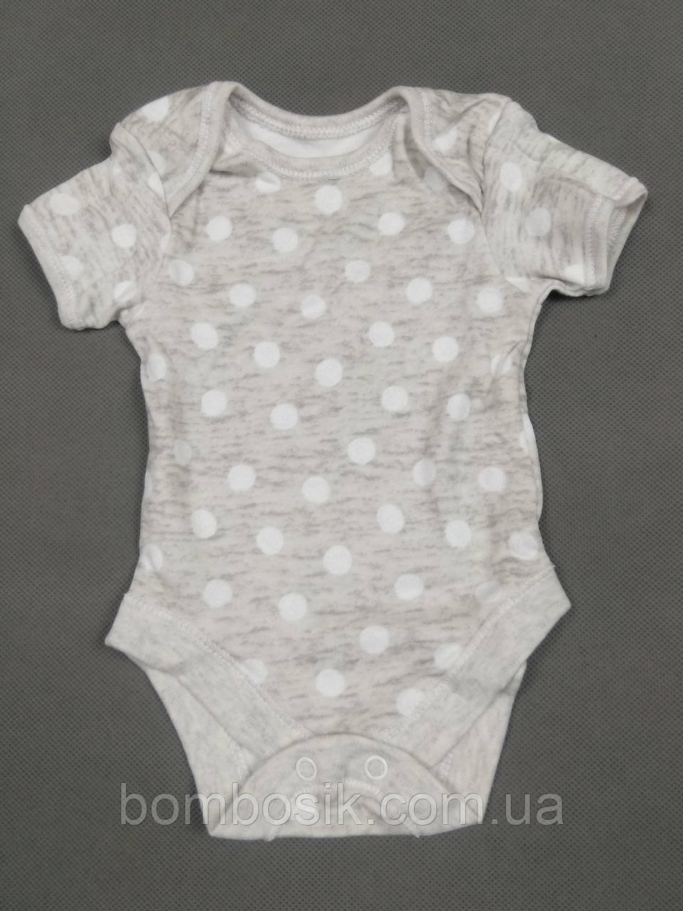 Бодік для хлопчика з коротким рукавом George, First size (50-56см), фото 1