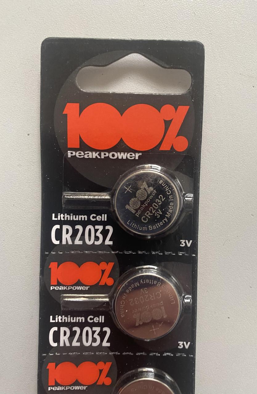 Батарейка Peakpower 100% GP CR2032 Lithium 3V. 1 шт.