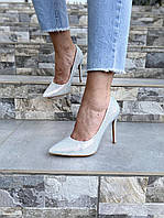 Туфлі жіночі MEIDELI L38-6 срібло (весна-осінь, еко-шкіра з напиленням) (4964) 36-40