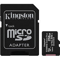 Карта памяти MicroSDXC (UHS-1) Kingston Canvas Select Plus 256Gb class 10 А1 (R-100MB/s) (adapter SD)