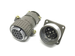 Металевий силовий роз'єм P32K3Q на 12 контактів