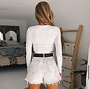 Жіночий топ з трикотажу рубчик з зав'язками по боках (р. 42-44) 6817522, фото 3