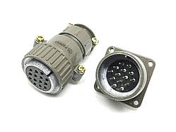 Металевий силовий роз'єм P32K4Q на 14 контактів