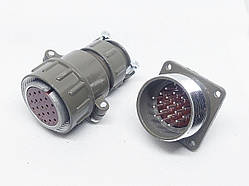 Металевий силовий роз'єм P32K19Q на 19 контактів