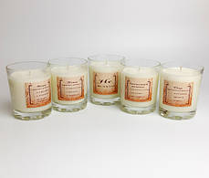 Свічки для дому, оригінальні свічки з надписами, подарункові набори зі свічками