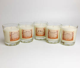 Свічки для дому, оригінальні свічки з надписами, подарункові набори зі свічками