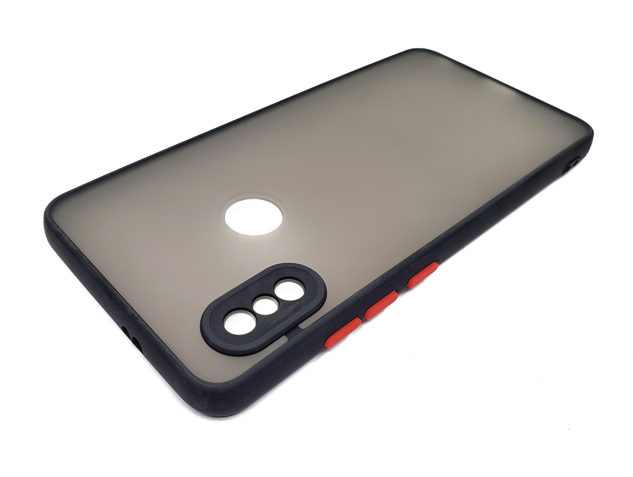 Матовий протиударний чохол для Xiaomi Redmi Note 5 чорний бампер-захист камери